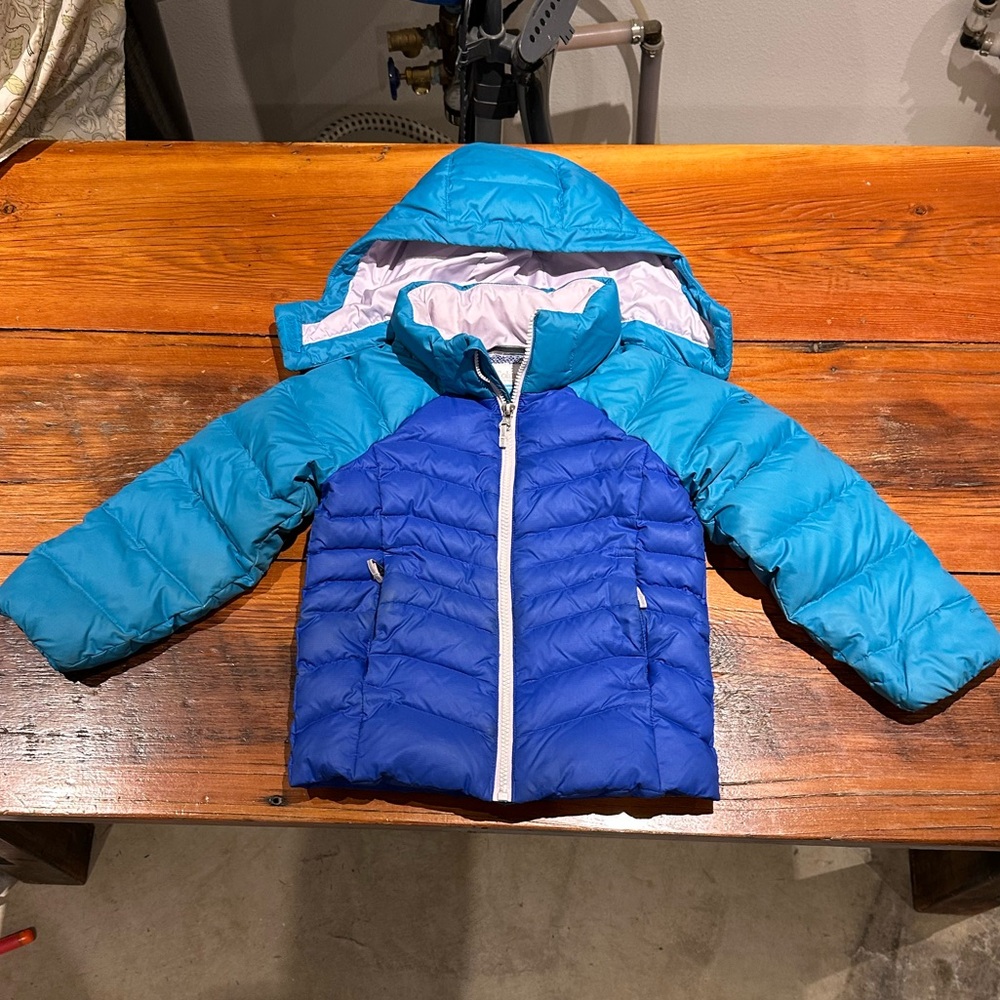 Columbia "Centennial Creek" Down Jacket, Teal / Blue, Girls XXS 4-5T
